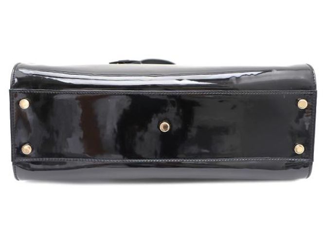 Saint Laurent Borsa Tote Uptown Large in vernice Nero - vista 17