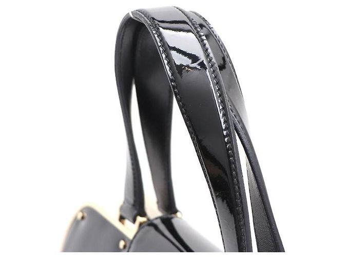 Saint Laurent Borsa Tote Uptown Large in vernice Nero - vista 5