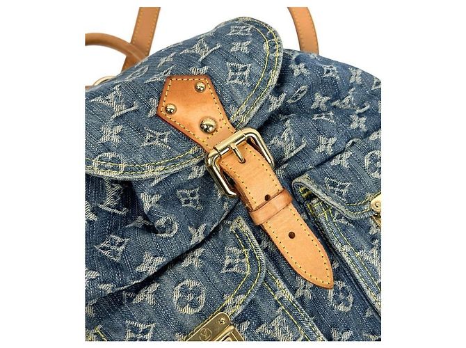 Louis Vuitton Sacardo Rucksack Denim Monogram Mehrfarben - Ansicht 9