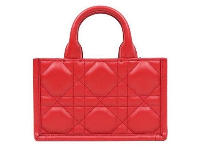 Dior Mini Borsa Book Tote Rossa Rosso - vista 3