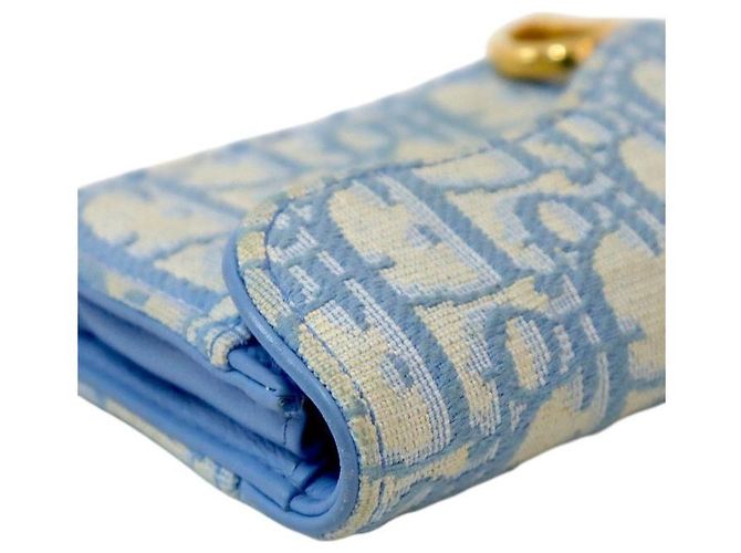 Dior Tarjetero Saddle Blue Oblique Azul - vista 7