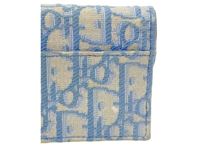 Dior Tarjetero Saddle Blue Oblique Azul - vista 9