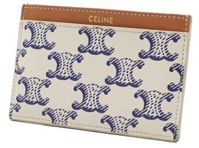 Céline Tarjetero de lona Triomphe azul - vista 3