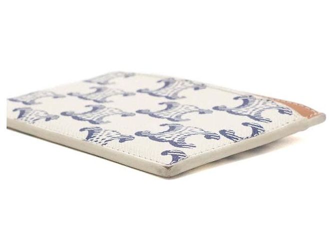Céline Tarjetero de lona Triomphe azul - vista 8