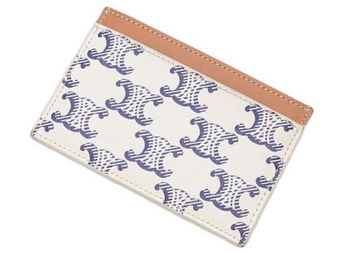 Céline Tarjetero de lona Triomphe azul - vista 9