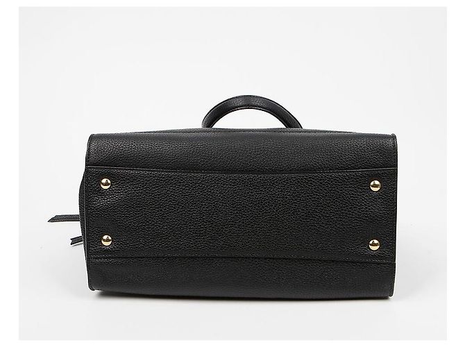 Salvatore Ferragamo Amy Leder Handtasche Medium Schwarz - Ansicht 6