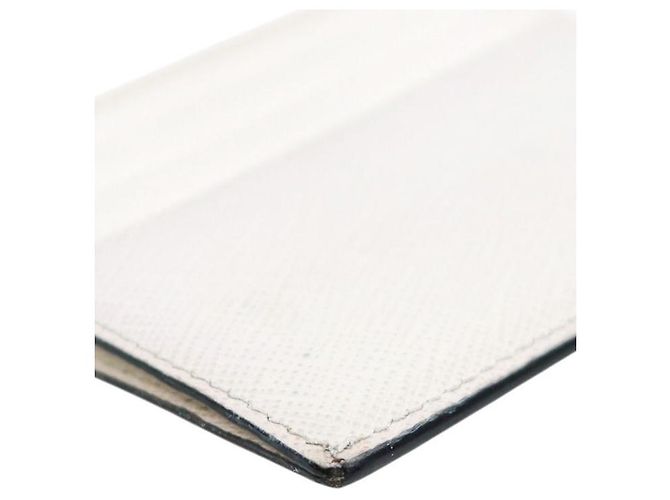 Prada Tarjetero de cuero Saffiano blanco - vista 8