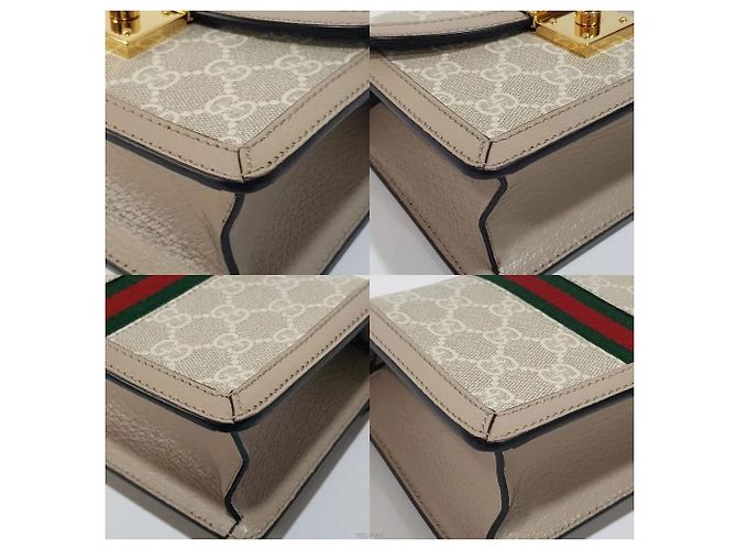 Gucci Borsa a tracolla mini Ophidia GG Marrone - vista 8