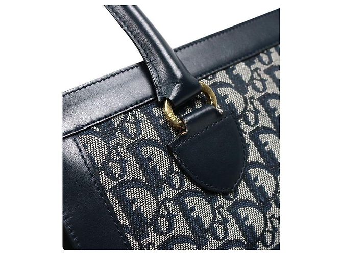 Dior Borsa Tote Oblique Canvas con una tasca Multicolore - vista 8