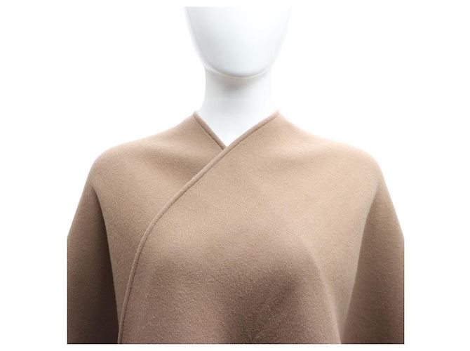 Burberry Sciarpa e mantella poncho a quadri in lana Marrone - vista 10
