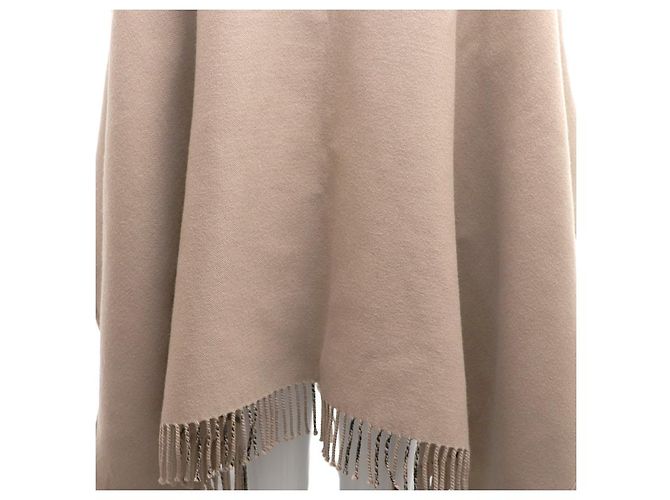 Burberry Sciarpa e mantella poncho a quadri in lana Marrone - vista 14