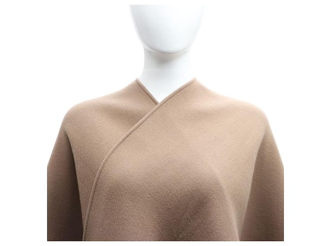 Burberry Sciarpa e mantella poncho a quadri in lana Marrone - vista 2