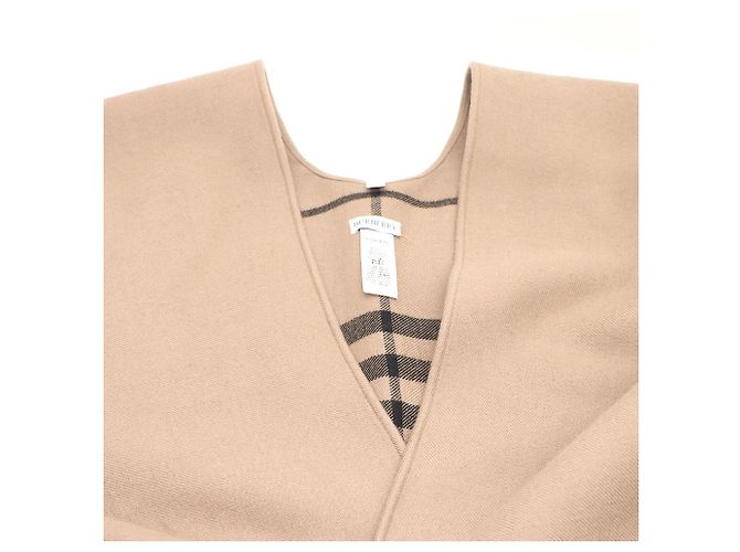 Burberry Sciarpa e mantella poncho a quadri in lana Marrone - vista 7