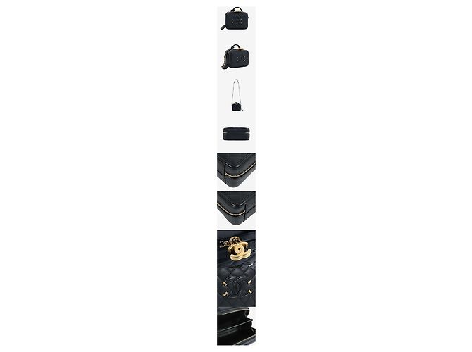 Chanel Vanity Case Series Caviar Black Nero - vista 2