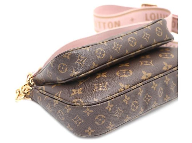 Louis Vuitton Borsa a tracolla e crossbody Monogram Multi Pochette Accessories Rosa - vista 15