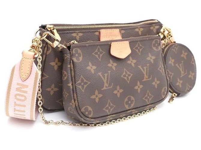 Louis Vuitton Borsa a tracolla e crossbody Monogram Multi Pochette Accessories Rosa - vista 2