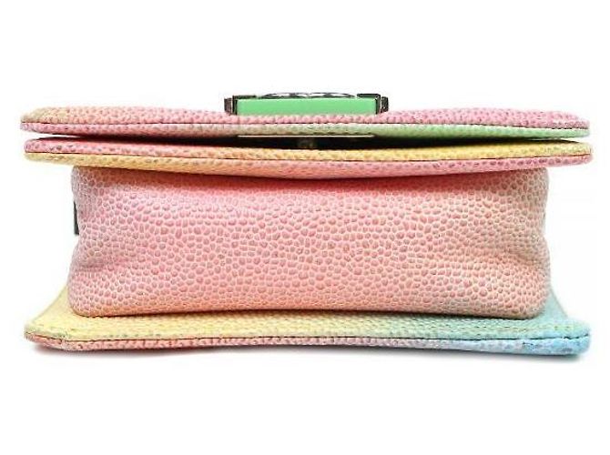 Chanel Rainbow Mini Caviar Boy Bag Multicolore - vista 4