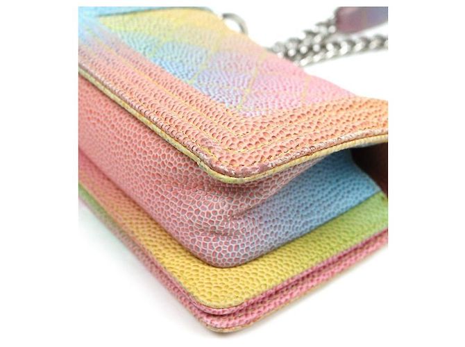 Chanel Rainbow Mini Caviar Boy Bag Multicolore - vista 7