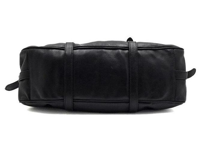 Prada Borsa Tote e a tracolla in pelle di vitello nera morbida con logo Nero - vista 6