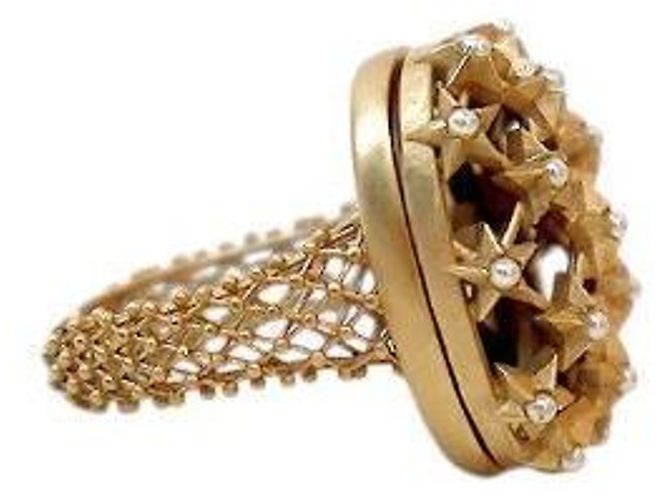 Dior Pearl Star Gold Ring Größe Golden - Ansicht 4