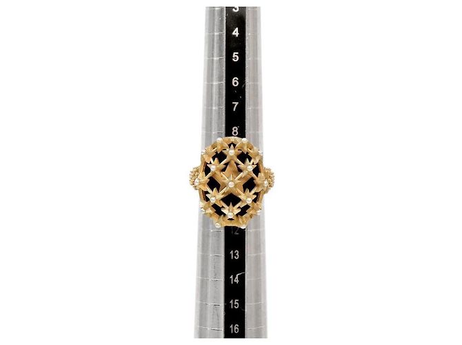Dior Pearl Star Gold Ring Größe Golden - Ansicht 6