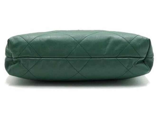 Chanel Picca borsa a tracolla e crossbody in metallo dorato Verde - vista 8