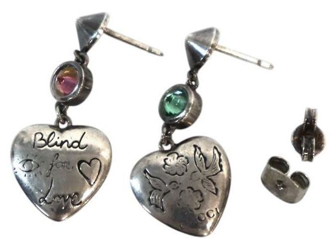 Gucci Orecchini Blind for Love Silver Argento - vista 4