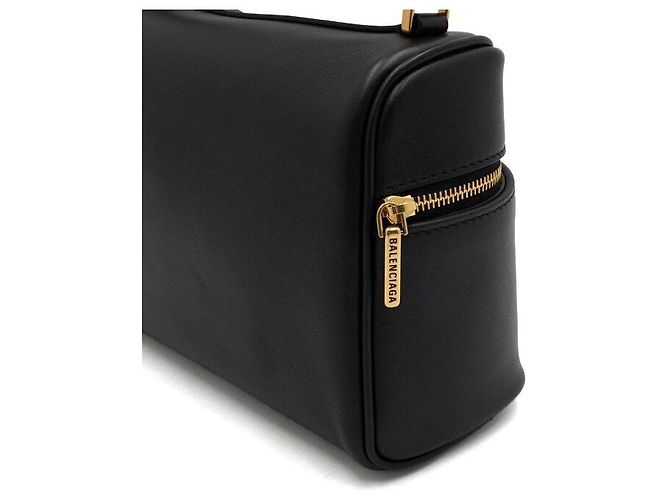Balenciaga Borsa Tote e Borsa a Tracolla Rodeo Vanity in pelle di vitello nera Nero - vista 10
