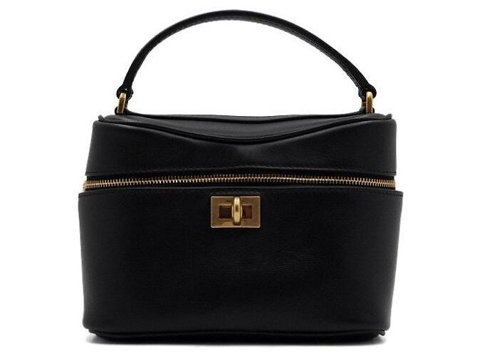 Balenciaga Borsa Tote e Borsa a Tracolla Rodeo Vanity in pelle di vitello nera Nero - vista 2