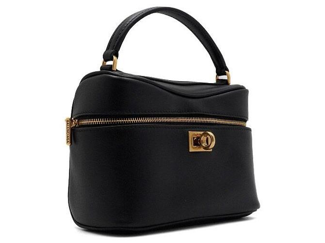 Balenciaga Borsa Tote e Borsa a Tracolla Rodeo Vanity in pelle di vitello nera Nero - vista 4