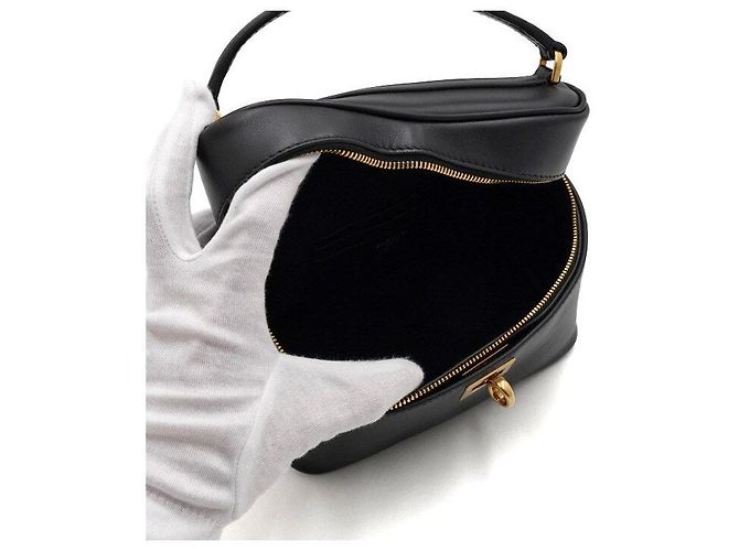 Balenciaga Borsa Tote e Borsa a Tracolla Rodeo Vanity in pelle di vitello nera Nero - vista 6