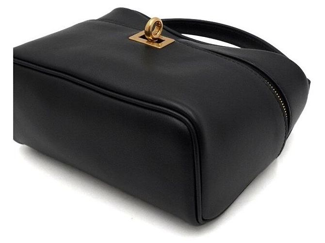 Balenciaga Borsa Tote e Borsa a Tracolla Rodeo Vanity in pelle di vitello nera Nero - vista 8