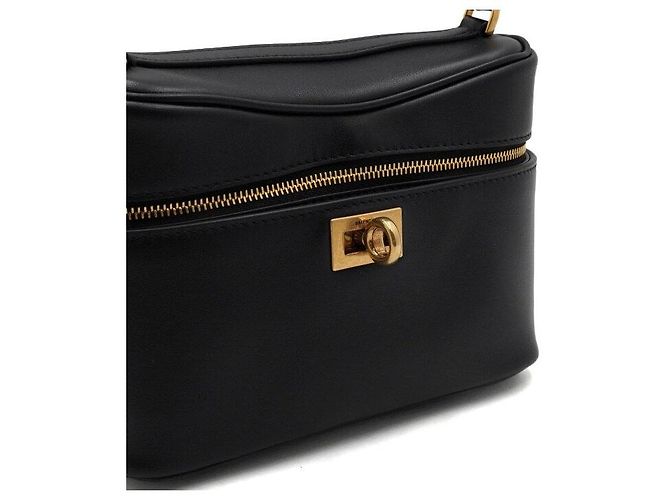 Balenciaga Borsa Tote e Borsa a Tracolla Rodeo Vanity in pelle di vitello nera Nero - vista 9
