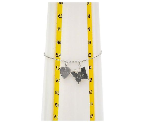 Gucci Bracciale in Argento Cuore Farfalla - vista 5