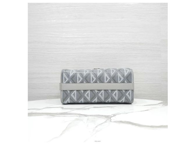 Dior Borsa Crossbody Diamond Ring Grigia Marrone - vista 7