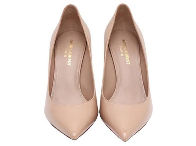 Saint Laurent Scarpe con tacco a spillo in vernice da donna Marrone - vista 10