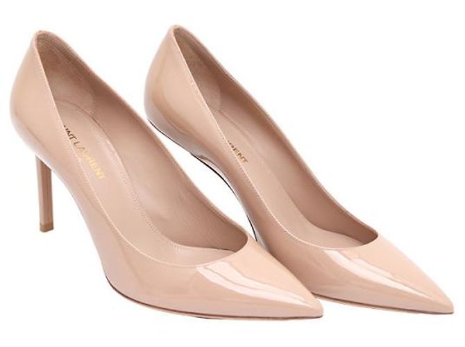 Saint Laurent Scarpe con tacco a spillo in vernice da donna Marrone - vista 11
