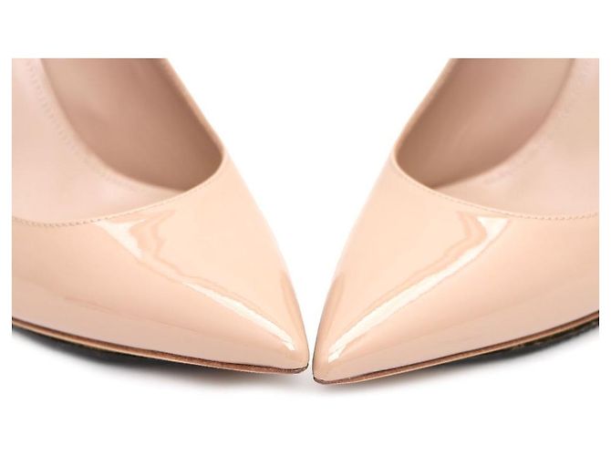 Saint Laurent Scarpe con tacco a spillo in vernice da donna Marrone - vista 6