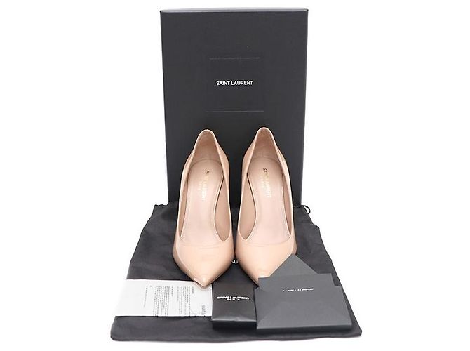 Saint Laurent Scarpe con tacco a spillo in vernice da donna Marrone - vista 8