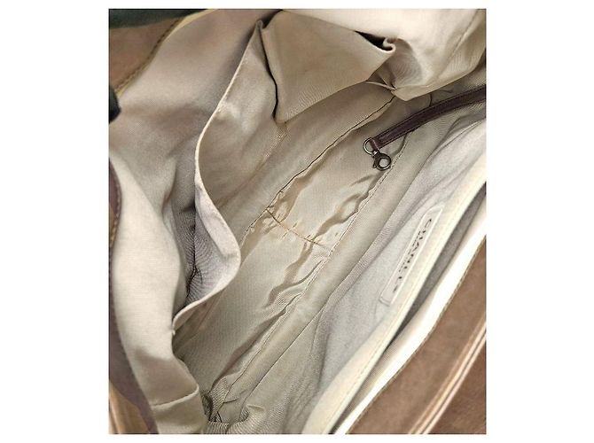 Chanel Borsa a tracolla matelassé con catena Marrone - vista 11
