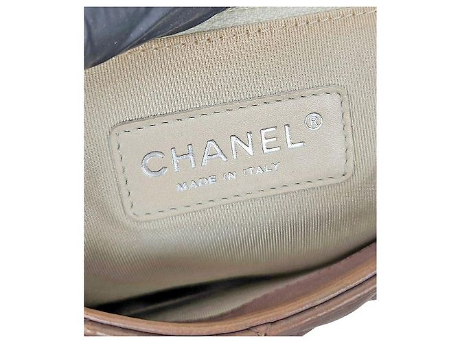 Chanel Borsa a tracolla matelassé con catena Marrone - vista 12