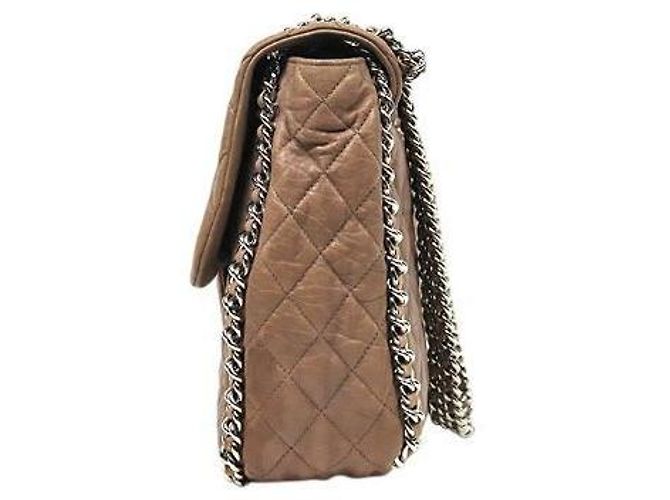 Chanel Borsa a tracolla matelassé con catena Marrone - vista 2