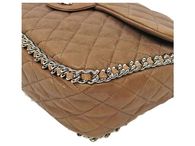 Chanel Borsa a tracolla matelassé con catena Marrone - vista 5