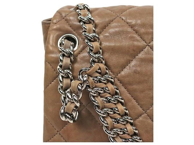 Chanel Borsa a tracolla matelassé con catena Marrone - vista 9