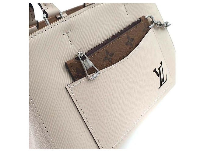 Louis Vuitton Epi Marelle BB Top Handle Blanco - vista 7