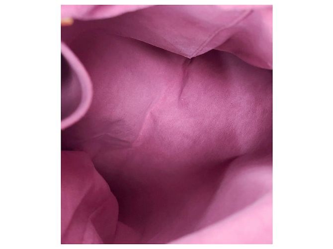 Louis Vuitton Bolso de hombro slouchy de denim rosa - vista 11