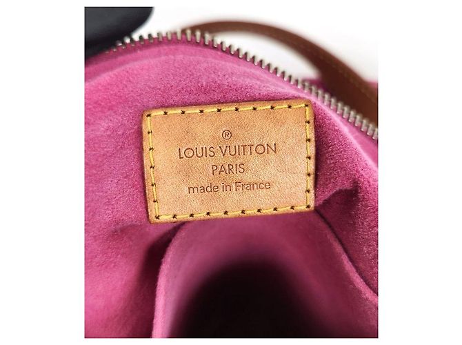 Louis Vuitton Bolso de hombro slouchy de denim rosa - vista 12