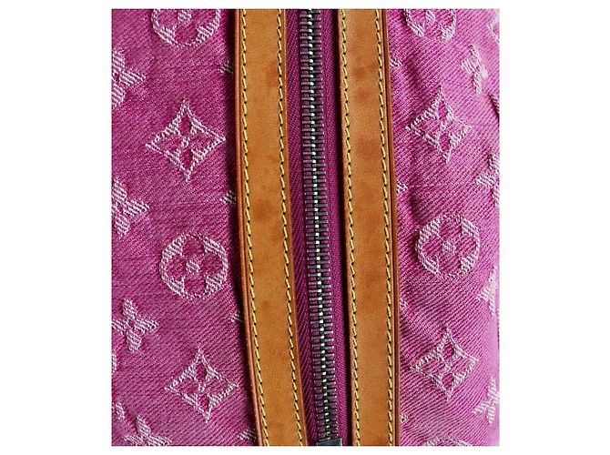Louis Vuitton Bolso de hombro slouchy de denim rosa - vista 9