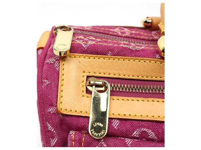 Louis Vuitton Pink Denim Neo Speedy Rosa - vista 10