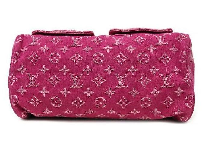 Louis Vuitton Pink Denim Neo Speedy Rosa - vista 4